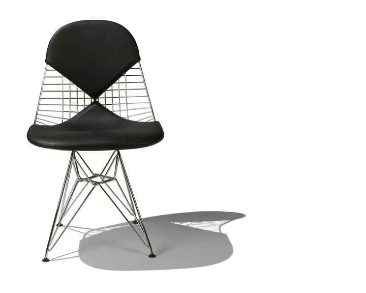 Eames Wire Chair Leather Seat/Back画像1