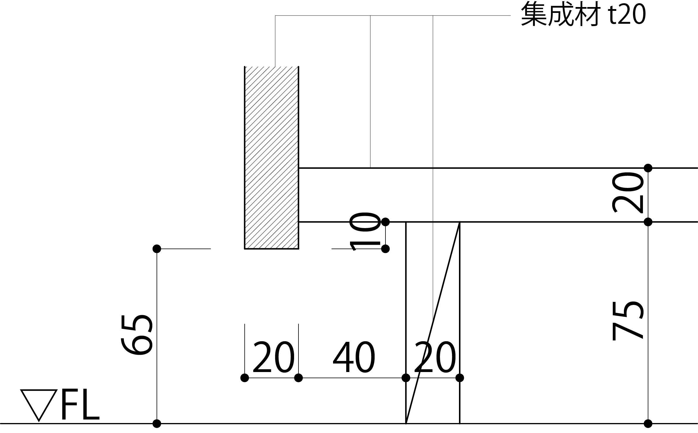 cad 素材 ショップ 断面図 家具