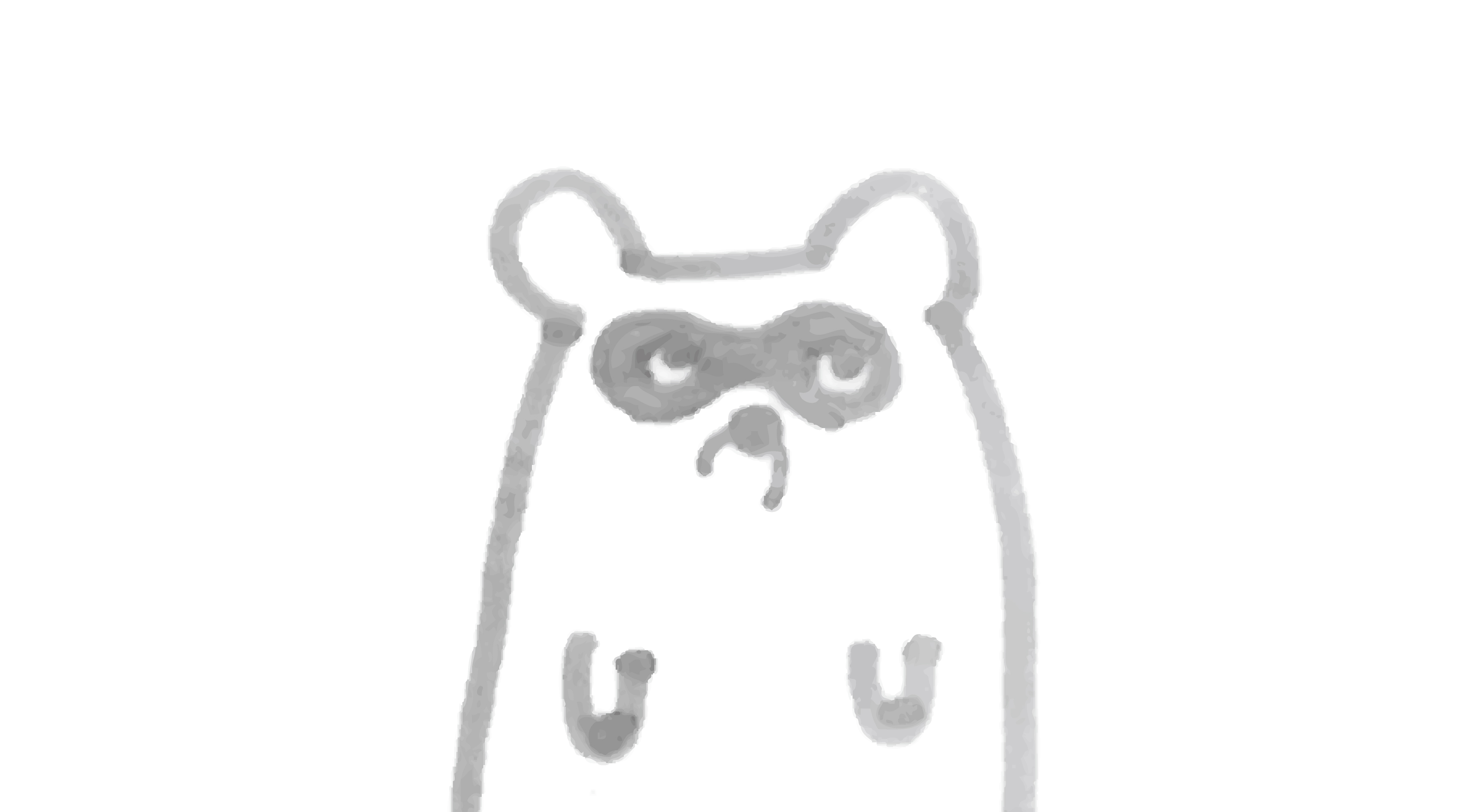 たぬき_グレー