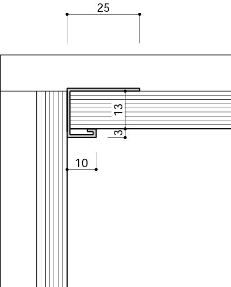 11既製の見切り縁を使用した場合_壁勝ち