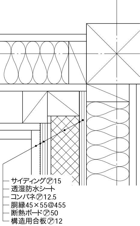 入隅8_外張り_充填断熱_真壁