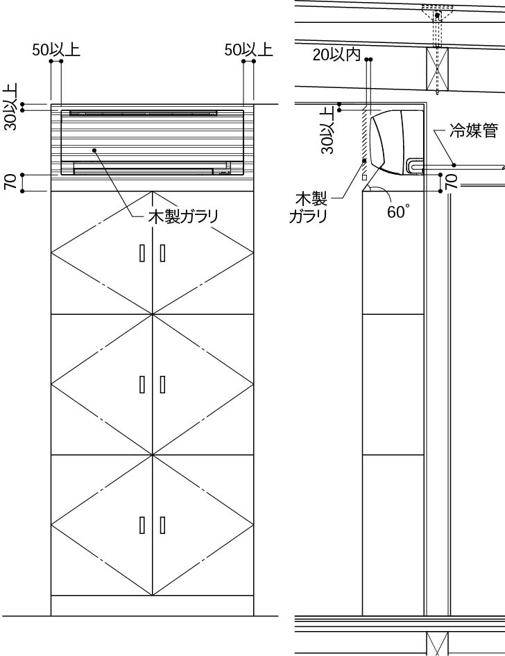 収納設置の場合