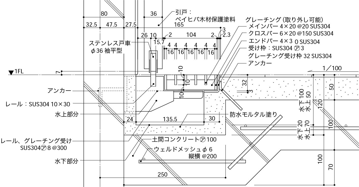 バリアフリー浴室は排水の蓋がキモ