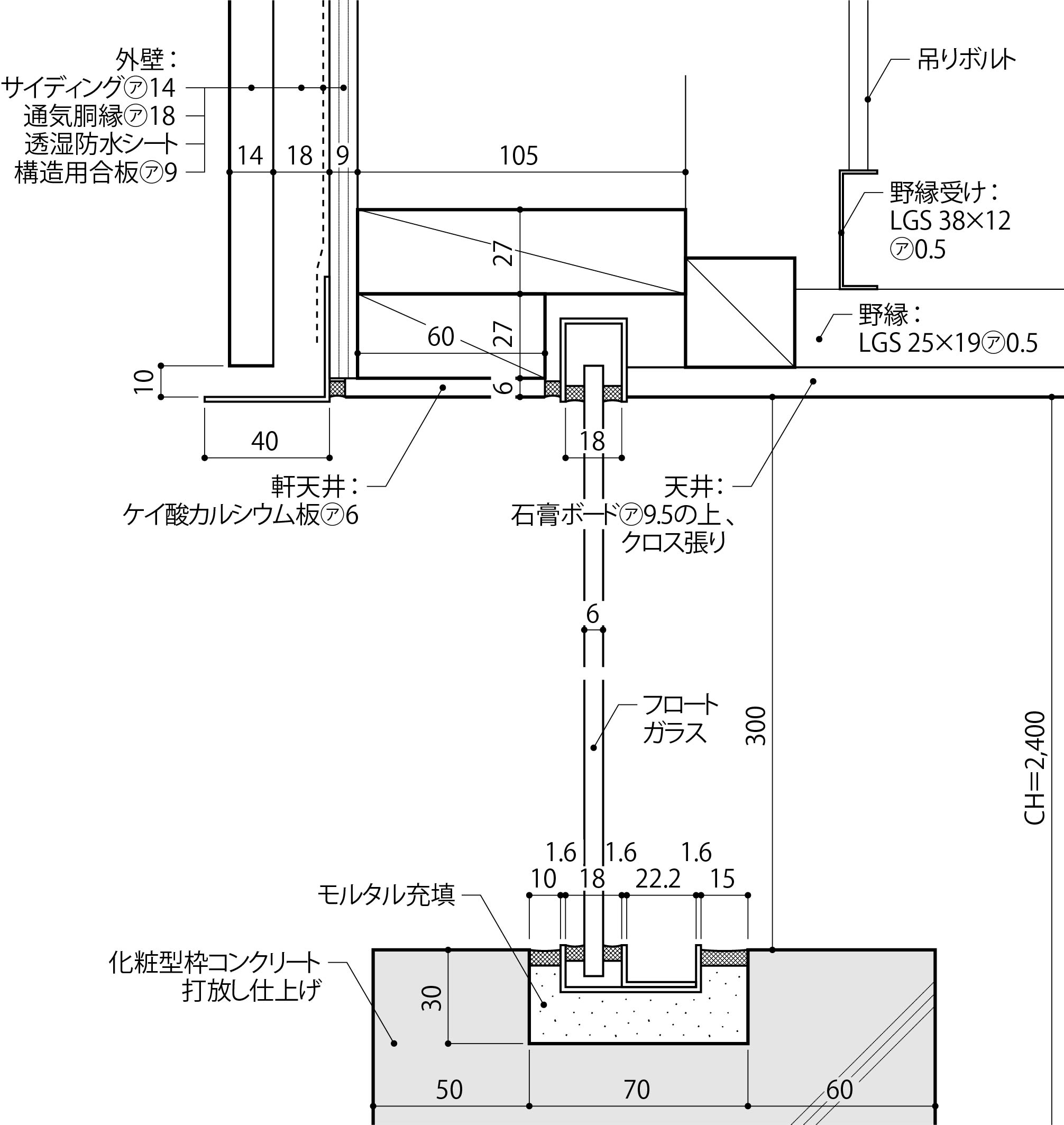 1ボックスを浮かせるオーバーハング