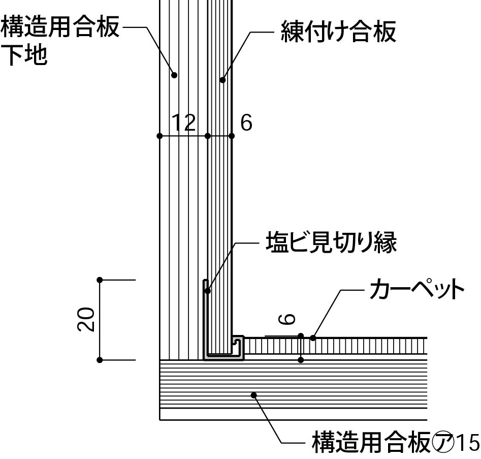 4_16_隠し巾木_既製見切り縁使用